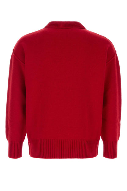 QUOTA-CREWNECKSWEATERWITHCONTRASTEDAMIDECOEUR KNITWEARS