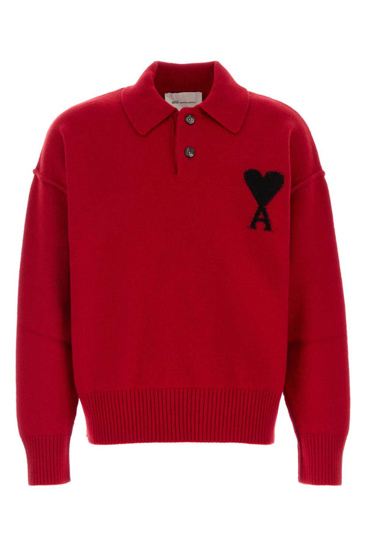 QUOTA-POLOSWEATERWITHCONTRASTEDAMIDECOEUR POLO