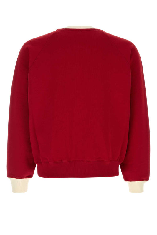 QUOTA-BICOLORSWEATSHIRTWITHOFFWHITEAMIDECOEUREMBRO SWEATSHIRTS