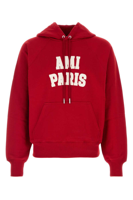 HOODIEWITHAMIPARISFELTEMBROIDERY SWEATSHIRTS