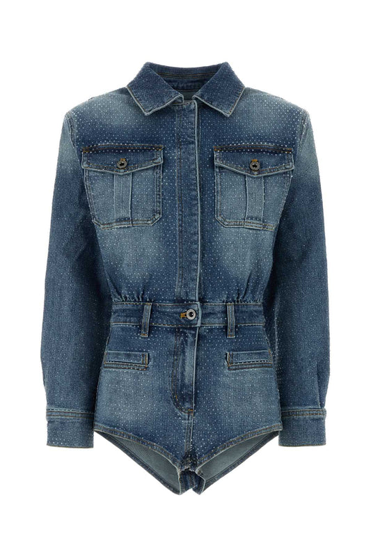 Self Portrait Tuta denim