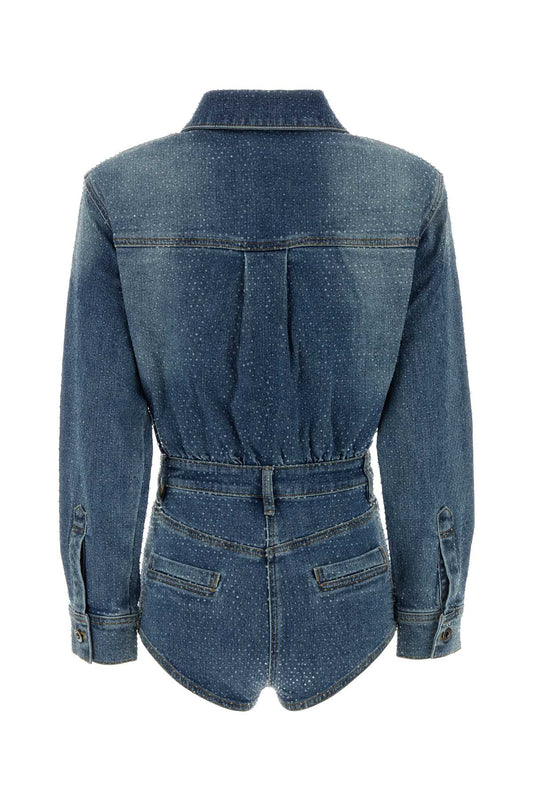 Self Portrait Tuta denim