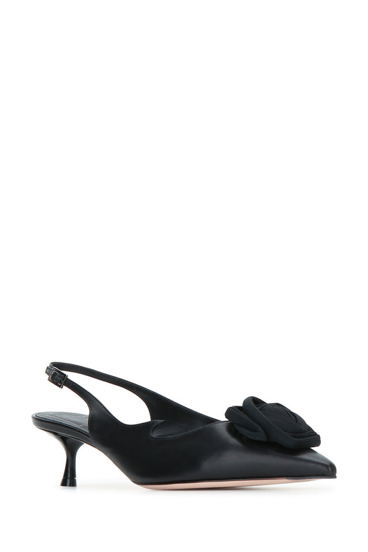 I LOVE VIVIER ROSES SLING BACK 45 PUMPS