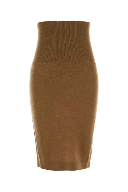 Wool Knit Pencil Skirt SKIRTS