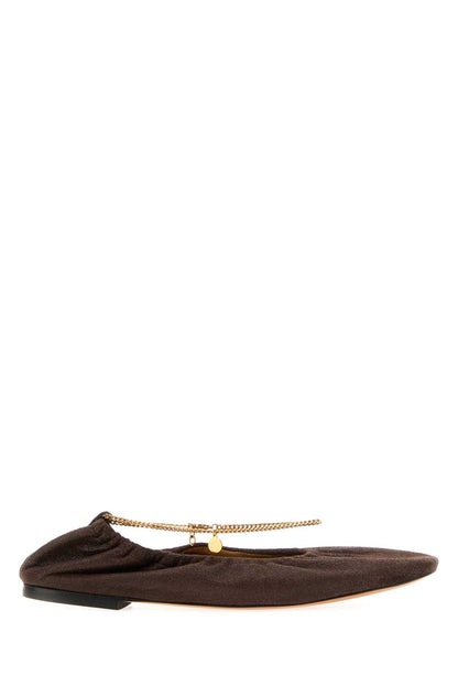 Stella Mccartney Ballerina shaggy deer w/ chain detail