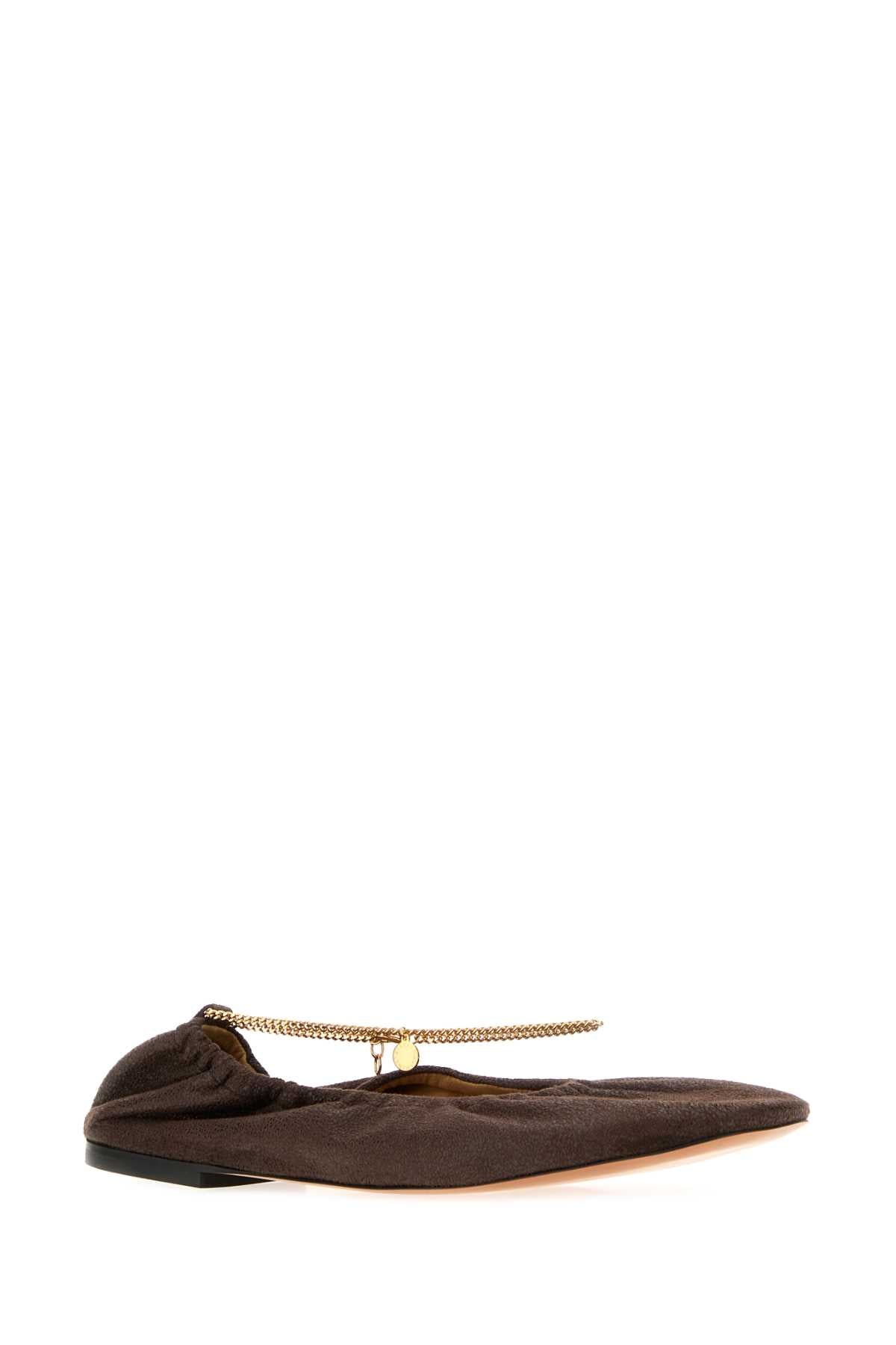 Stella Mccartney Ballerina shaggy deer w/ chain detail