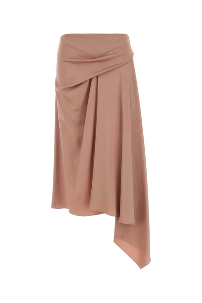 Draped Satin Skirt SKIRTS