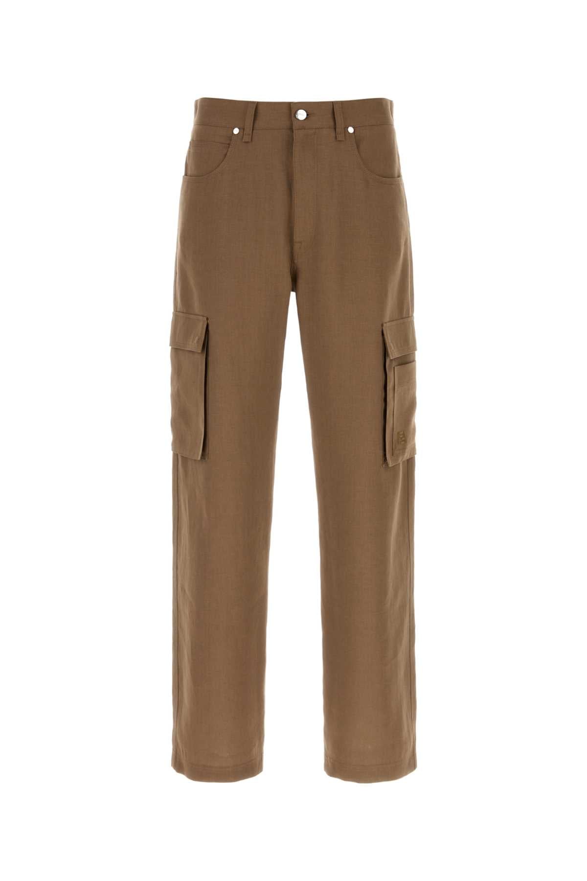 TROUSERS SOLID LINEN PANTS