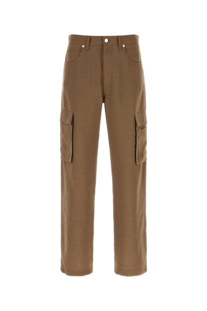 TROUSERS SOLID LINEN PANTS