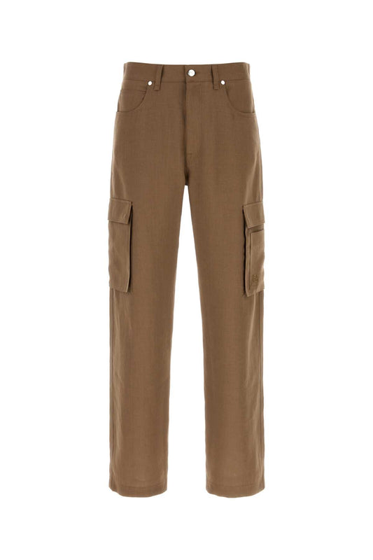 TROUSERS SOLID LINEN PANTS