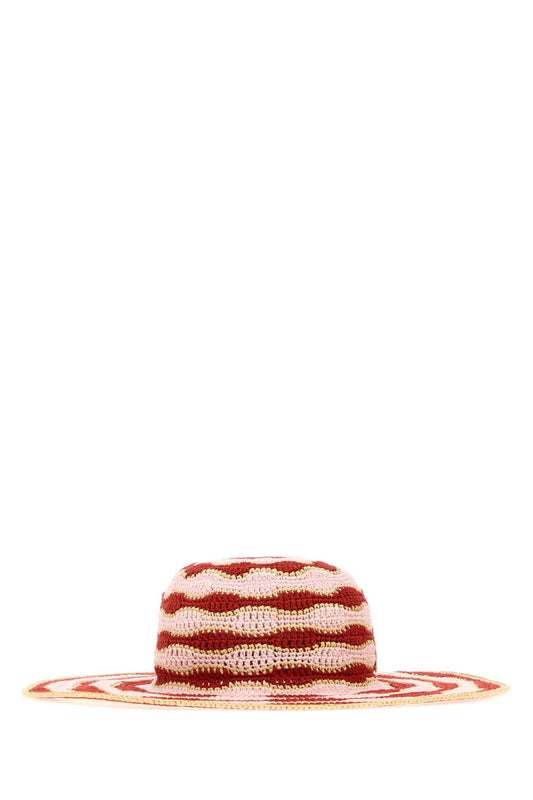 CAPPELLO TESA L RAFIA CROCHET HATS AND HAIRBANDS