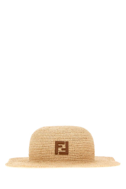 CAPPELLO FF RAFIA WAVE HATS AND HAIRBANDS