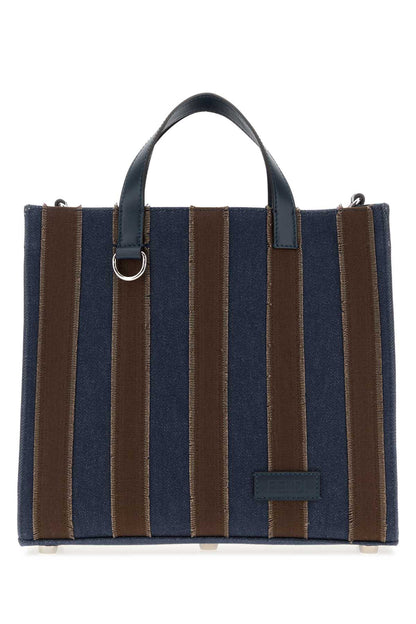 SHOPPER SMAL DENIM + CANVAS HANDBAGS