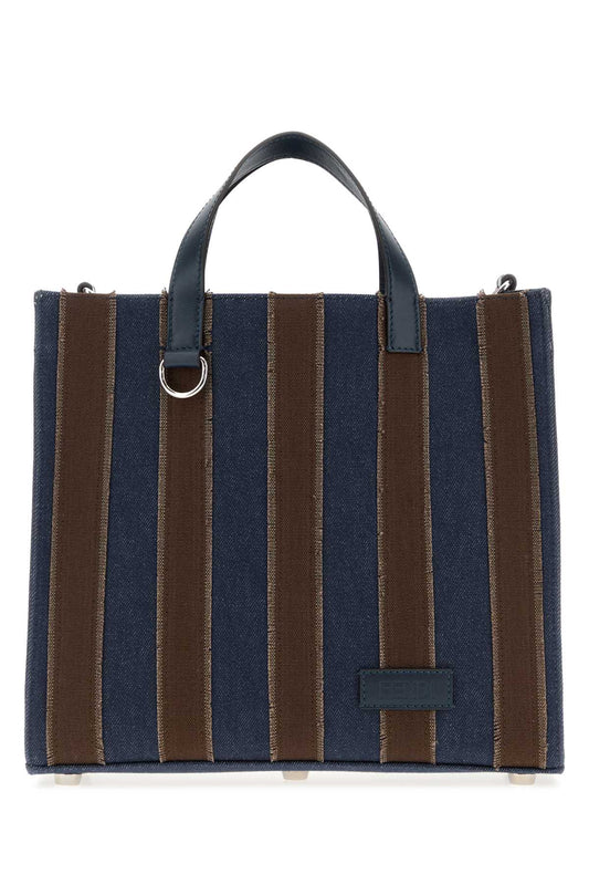 SHOPPER SMAL DENIM + CANVAS HANDBAGS