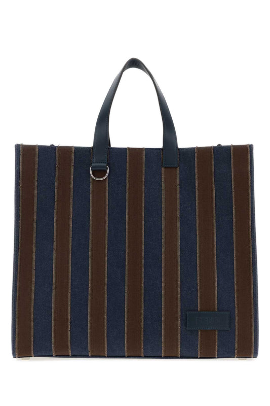 SHOPPER LARGE DENIM + CANVAS HANDBAGS