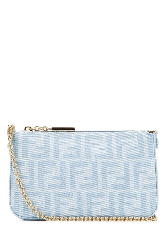 Fendi Baguette pouch denim ff/vit.c