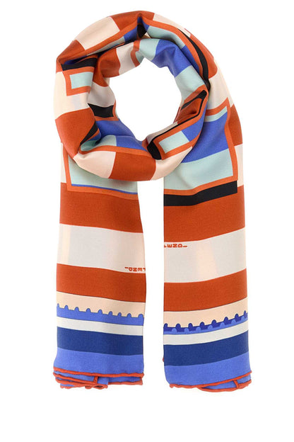 Fendi Foulard 90x90 stampa pequin