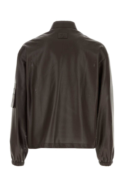 BLOUSON  MICRO DOTS LEATHER BLAZERS AND VESTS