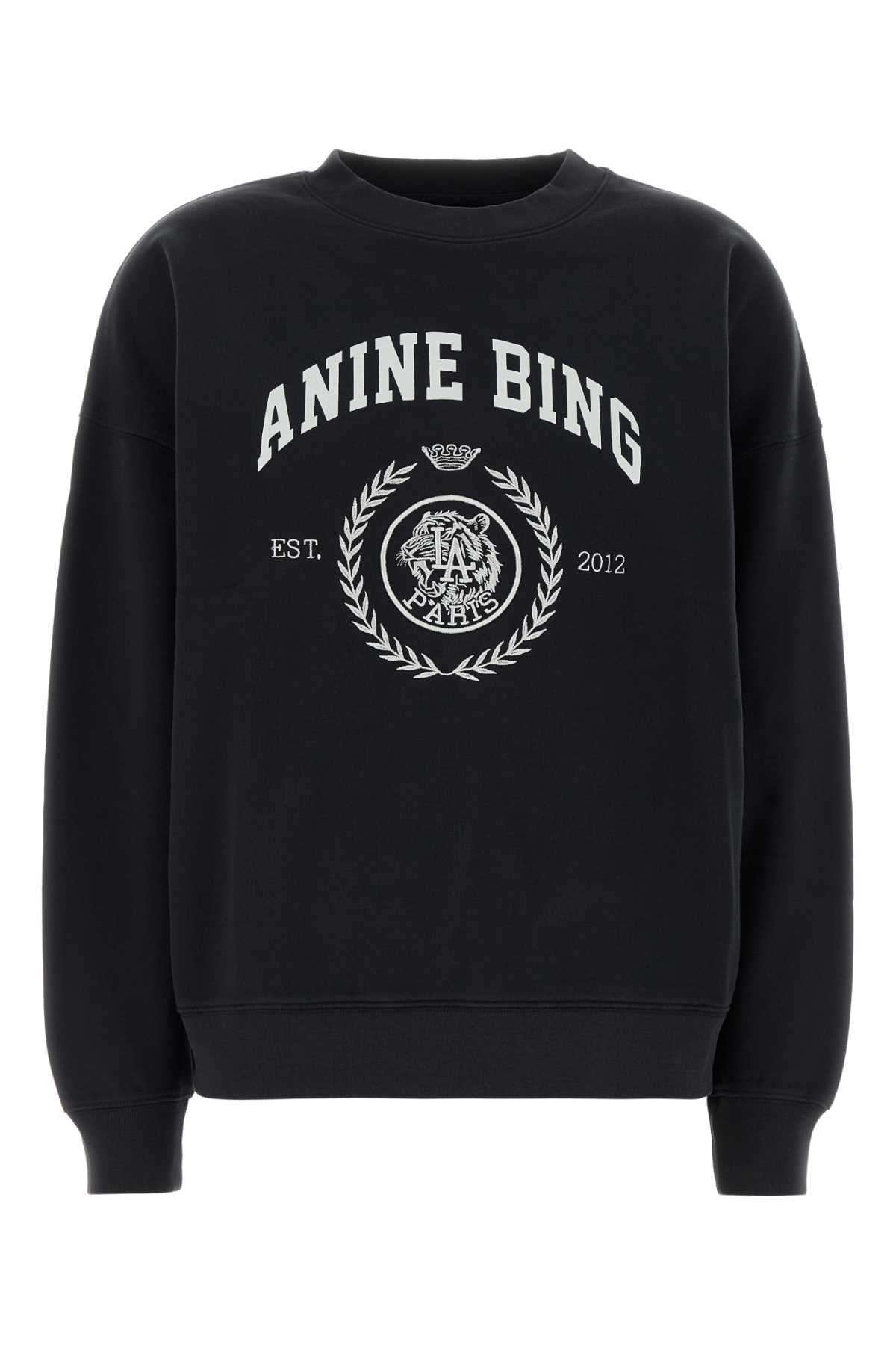 MILES SWEATSHIRT COLLEGIATE - VINTAGE BLACK KNITWEARS