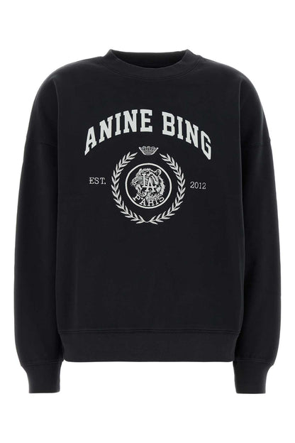 MILES SWEATSHIRT COLLEGIATE - VINTAGE BLACK KNITWEARS