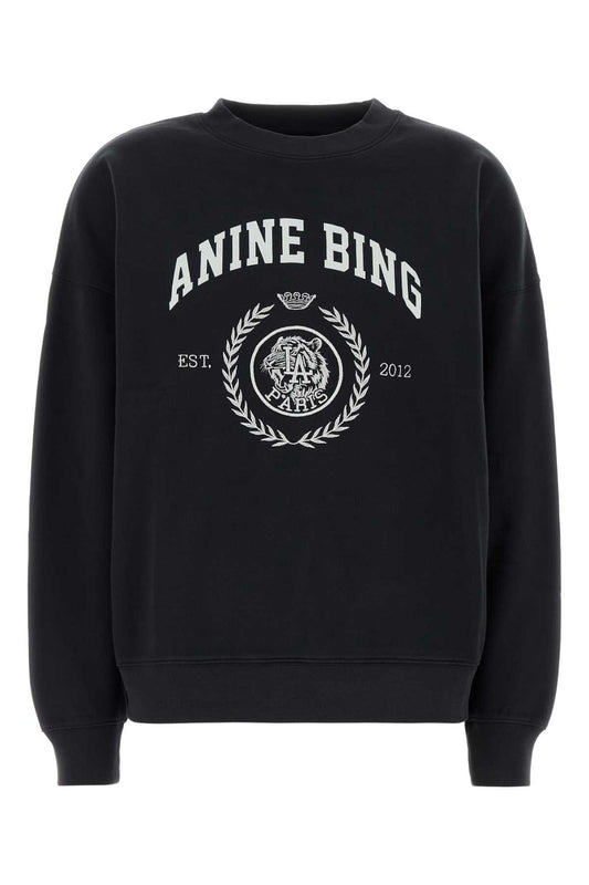 MILES SWEATSHIRT COLLEGIATE - VINTAGE BLACK KNITWEARS