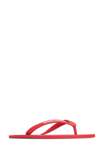 THE CHRISTIAN LOUBOUTIN SUMMER FLAT SLIPPERS