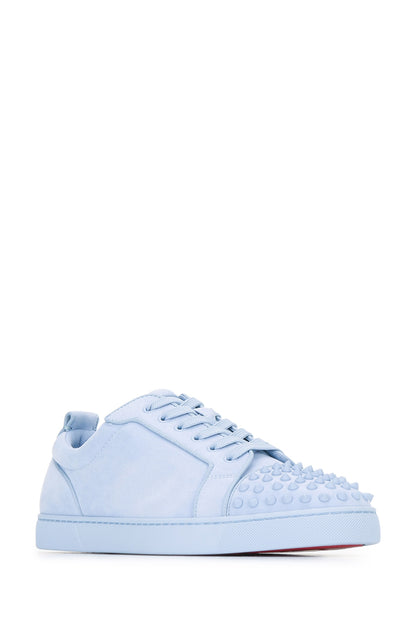 Christian Louboutin Louis jr spikes canopee orlato flat suede ds/gg
