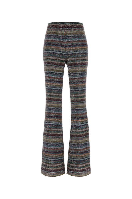 PANTALONE FLAIR CON ELASTICO CAPERDONI PANTS