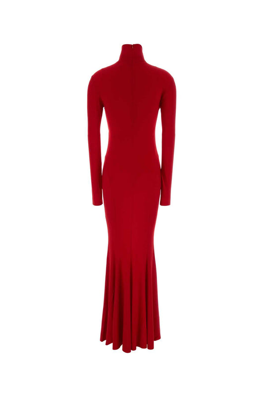 LONG SLEEVE TURTLE FISHTAIL GOWN LONG DRESSES