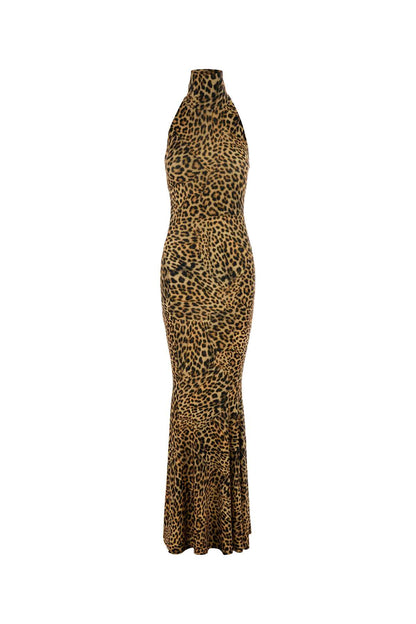 HALTER TURTLE FISHTAIL GOWN DRESSES