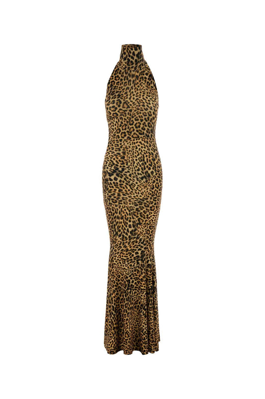 HALTER TURTLE FISHTAIL GOWN DRESSES