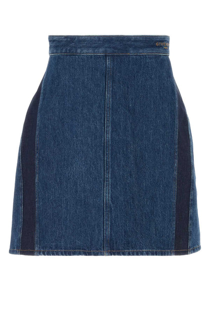 MINI COCOON DENIM SKIRT SKIRTS