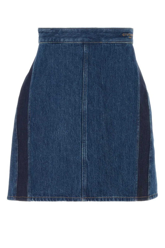 MINI COCOON DENIM SKIRT SKIRTS