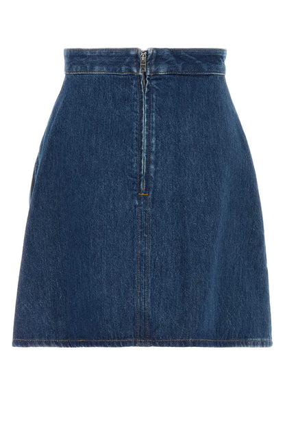 MINI COCOON DENIM SKIRT SKIRTS