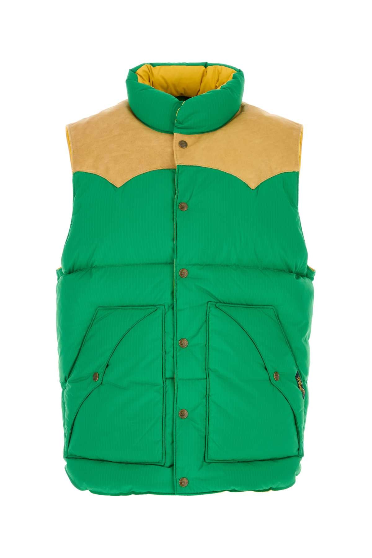 WOVEN-VEST DOWN JACKETS