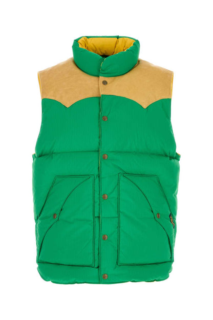 WOVEN-VEST DOWN JACKETS