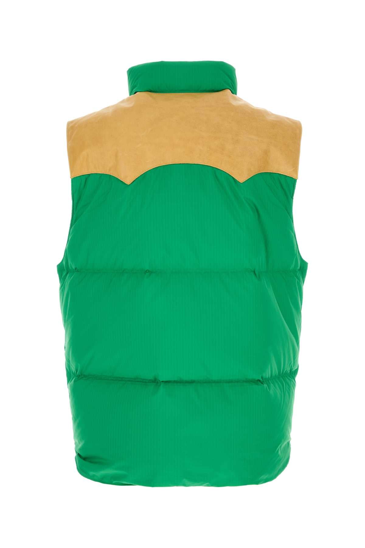 WOVEN-VEST DOWN JACKETS