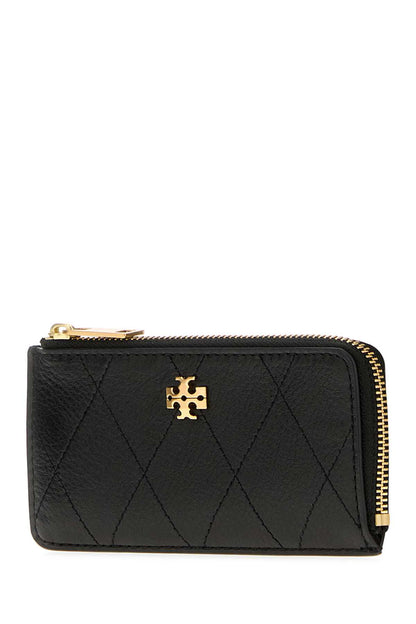 Tory Burch Charlie quilted zip card case