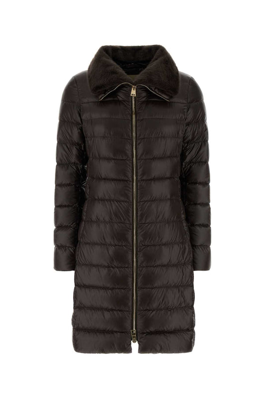 PIUMINO CON COLLO ECOPELLICCIA DOWN JACKETS