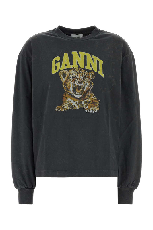 Ganni Future jersey longsleeve tiger