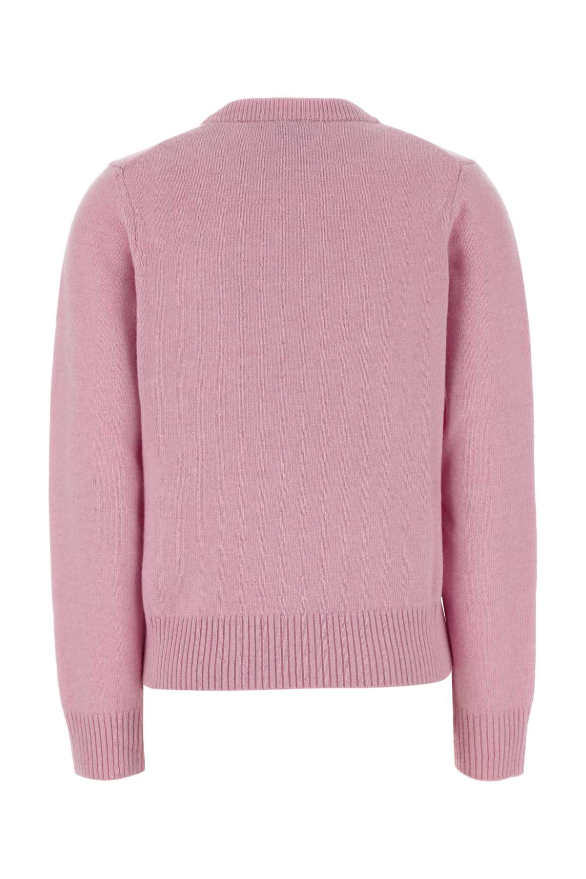Ganni Graphic wool sweater crab