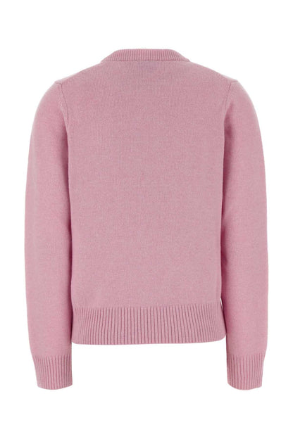 Ganni Graphic wool sweater crab