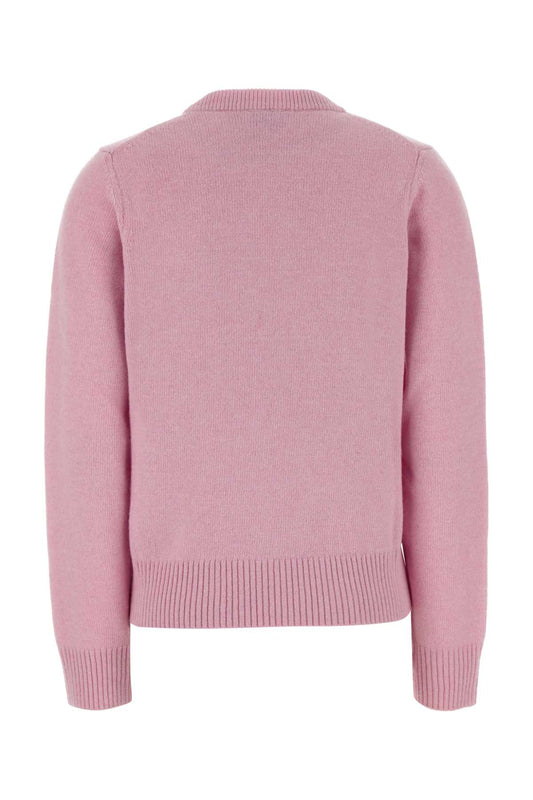 Ganni Graphic wool sweater crab