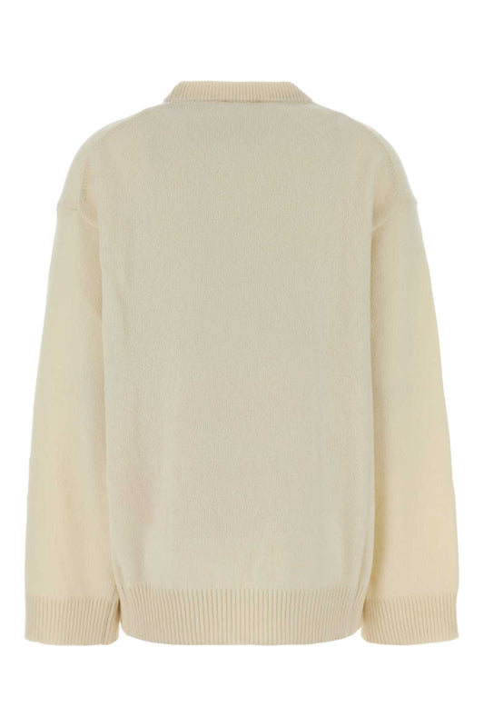 Ganni Oversized graphic wool mix sweater