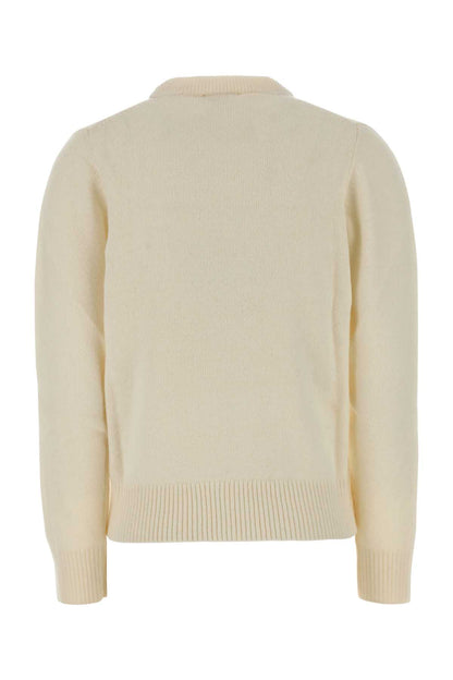 Graphic Wool Sweater Teddy Mushroom KNITWEARS