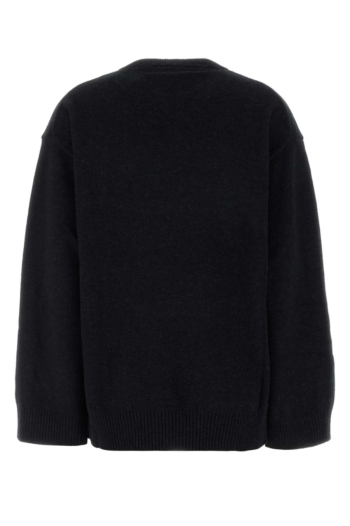 Graphic Wool Oversized Sweater Flowers KNITWEARS
