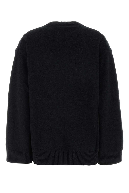 Graphic Wool Oversized Sweater Flowers KNITWEARS