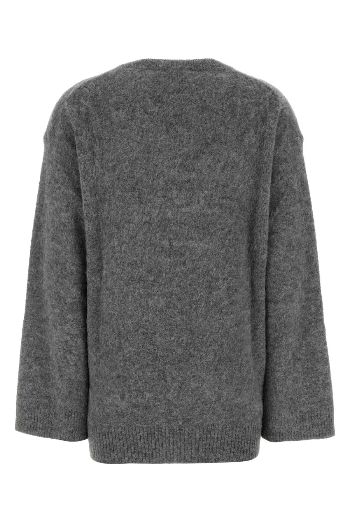Brushed Alpaca OS Sweater Mushroom Teddy KNITWEARS