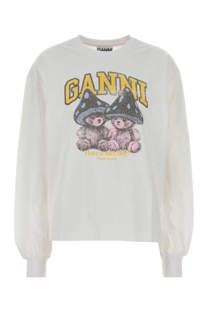 Basic Cotton Jersey Longsleeve Teddy Mushroom T-SHIRTS