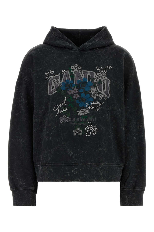 Isoli Cropped Hoodie Vintage Wash SWEATSHIRTS